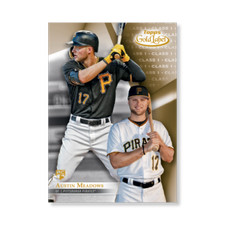 Austin Meadows NNO Pirates RC Class 1 Vers #ed/10 made 2018 Topps Gold Label 5x7