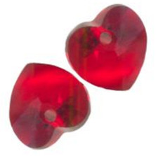 6 COEURS SWAROVSKI® ELEMENTS 6228 10.3 X 10 SIAM X 6