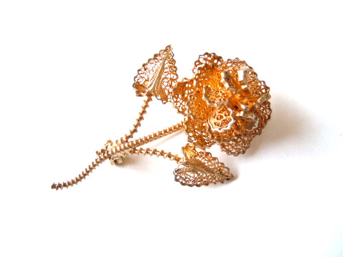 Antique broche argent testé - broche,