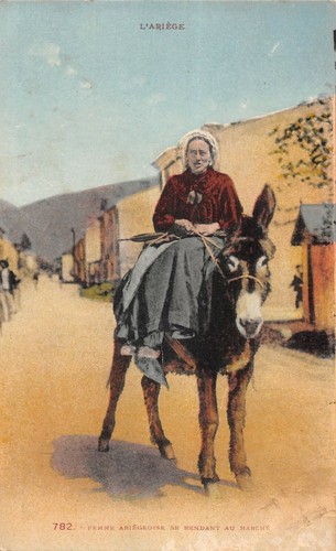 Cpa ariege femme ariegeoise - 09,