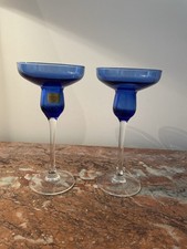 Paire Coupe Luminarc Vintage Bleue