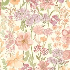 Papier Peint Fleurs Sauvages Grandeco A61603 Crème Floral Salon Nature Fleurs