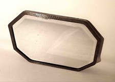 Miroir biseauté martelé Art Déco 41,2 cm x 58,8 cm
