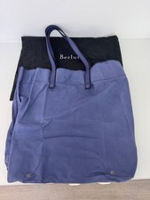 Sac cabas pliable Berluti modèle « Origami » – Cuir de veau souple Bleu Jeans