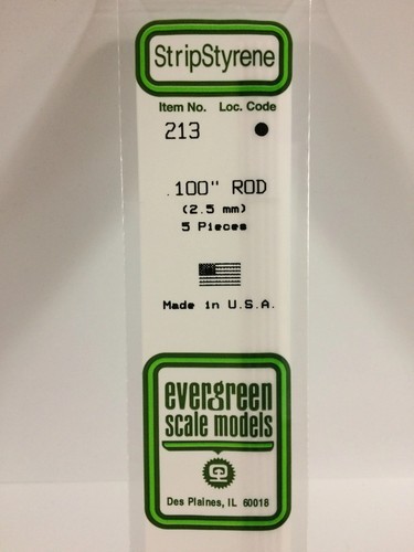 Evergreen 213 100 rod - #213, .100"
