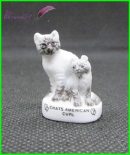 Feve Les Races de Chat Cat Edition Atlas " Les Chat American Curl  "  #A13