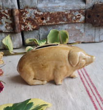 ANCIEN COCHON TIRELIRE A CASSEE BARBOTINE