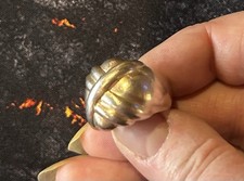 MAGNIFIQUE GROSSE BAGUE EN ARGENT MASSIF T54 