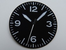 Cadran Aiguilles COCKPIT pilot pour NH35 SEIKO watch dial 36.4mm Zifferblatt 