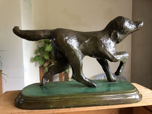 Bronze chien léonberg michel - bronze,