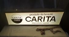 ENSEIGNE PANNEAU LUMINEUX POUR CARITA 31 CM SUR 18 CM