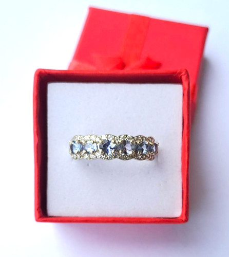 Bague tanzanite oxyde de - bague,