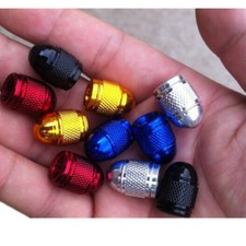 lot de Bouchon Capuchon de valve d'air aluminium pour Auto Moto Vélo bmx roue