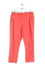 Pantalon droit en coton rouge