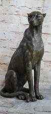 Bronze guépard recliniing - bronze,