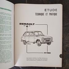 Revue Technique Automobile RENAULT 6 Type R 1180