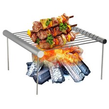 Gril De Barbecue Se Pliant D'acier Inoxydable D'alliage D'aluminium De