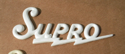 Supro guitar logo white - supro,