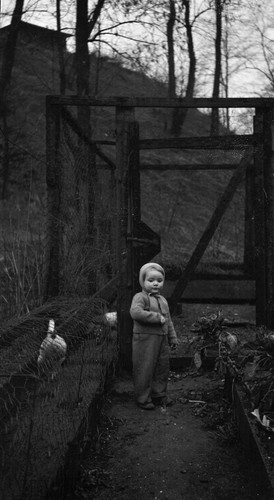 Portrait enfant poulailler