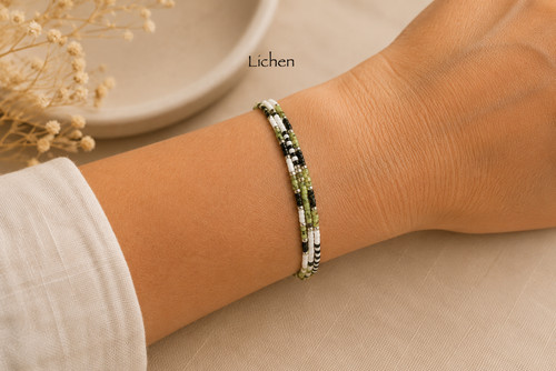 Bracelet élastique perles - bracelet,