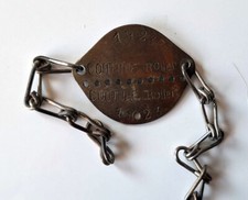 plaque identité soldat 37éme RAO (régiment d'aviation d'observation) 1923