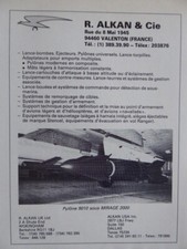 5/1984 PUB R ALKAN MIRAGE 2000 PYLONE ARMEMENT 9010 BOMB RACK PYLON FRENCH AD