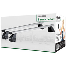 Barres de toit complètes aluminium pour Nissan Note type E11 Menabo Omega Plus