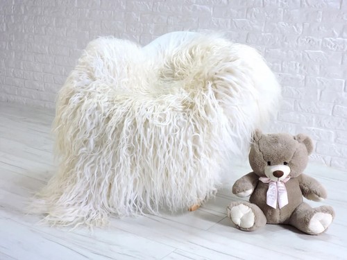 Peau mouton véritable - peau, de