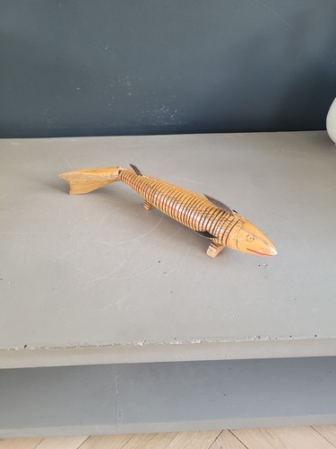Poisson articulé bois - en,