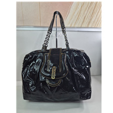 Fendi Black Patent Satchel Top