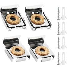 4Pcs Fixation Miroir Carré