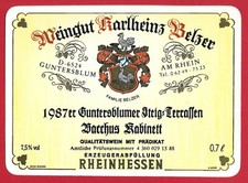 D77Etiquette LABEL Weinetikett