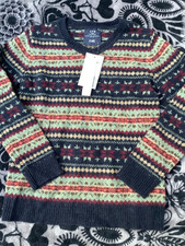 Pull fantaisie 100% Laine - C.F.K. - 8 ans NEUF