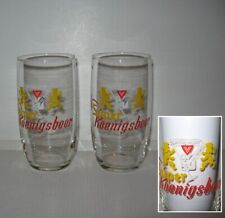 2 VERRES BIERE SUPER KOENIGSBEER,TBE,BRASSERIE,BIER,EXCELSIOR,NORD LILLE