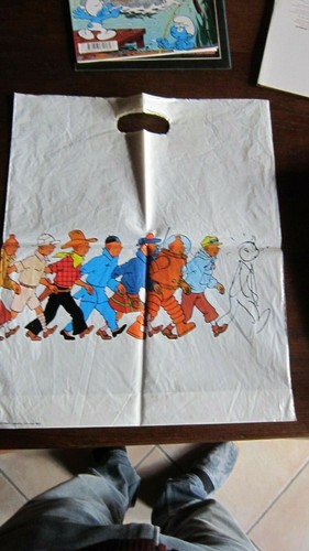 Sac plastique tintin - sac,