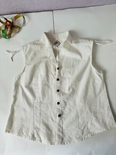 chemisier sans manches coton