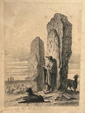 MENHIRS MENECK Carnac GRAVURE