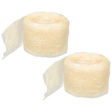  2 rouleaux de boyau de saucisse sec naturel, manteau de jambon comestible,