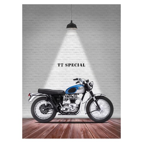 Affiche moto rétro - moto, |
