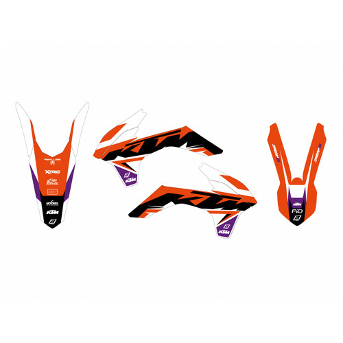 Kit autocollant graphiques ktm - kit,
