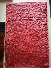 Tapis à poils longs (shaggy) rouge - Serge Lesage - 100x65cm