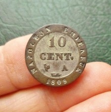 Napoléon Ier - 10 Centimes à l'N couronnée - 1808 A  Paris - FRAPPE MEDAILLE