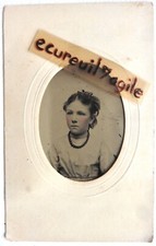 FERROTYPE photo portrait enfant petite fille  pochette H833