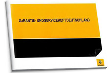 Carnet d'entretien allemand Renault 10 modèles