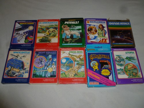 Boxed intellivision game lot - boxed,