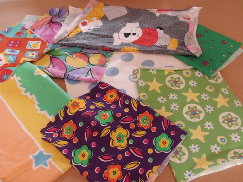 Lot petits coupons tissu - lot, de