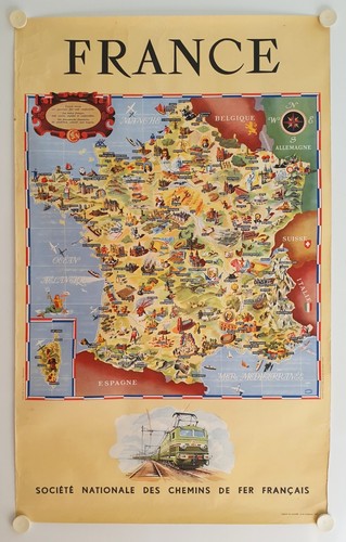 Affiche tourisme sncf - affiche, france
