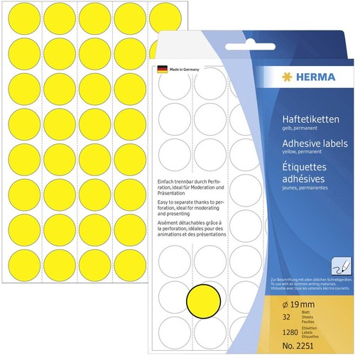 Herma 2251 pastilles mm - herma, Ø
