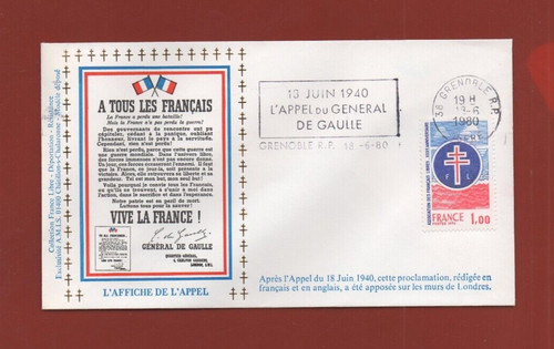 Fdc 1980 affiche de - fdc,