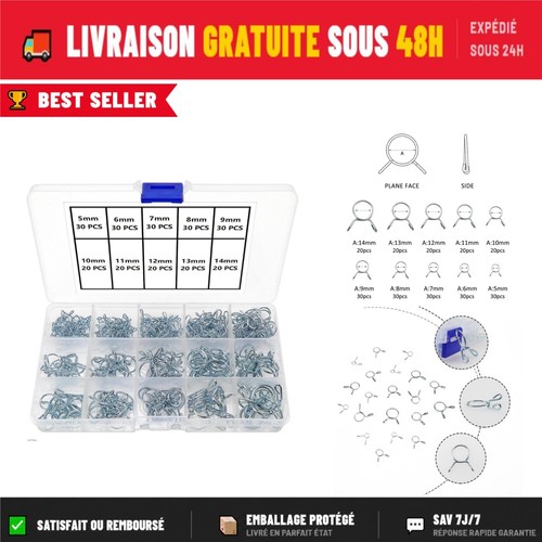 Yixisi 250 pièces clips - clips, à